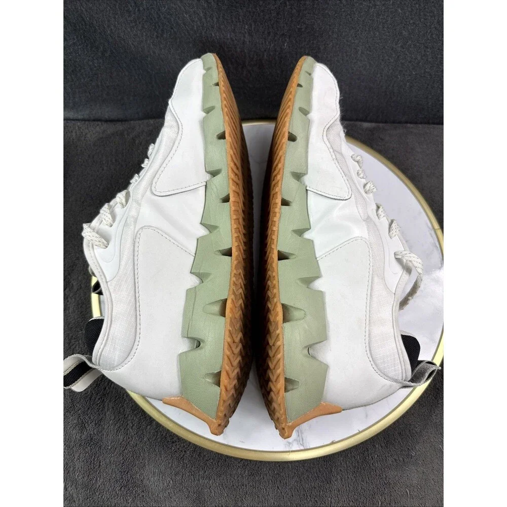 Reebok Zig Dynamica 2 Mens 11.5 White Green Gum Running Shoes Athletic Sneakers